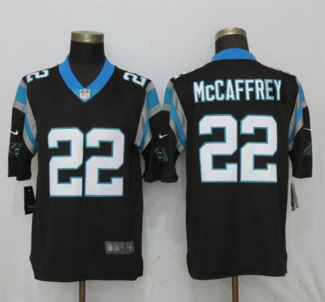 Men Carolina Panthers #22 McCaffrey Black Nike Vapor Untouchable Limited Playe NFL Jerseys->carolina panthers->NFL Jersey